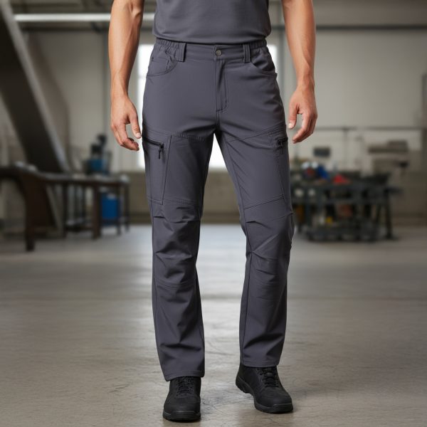 Çok Cepli Kargo Likralı İş Pantolonu